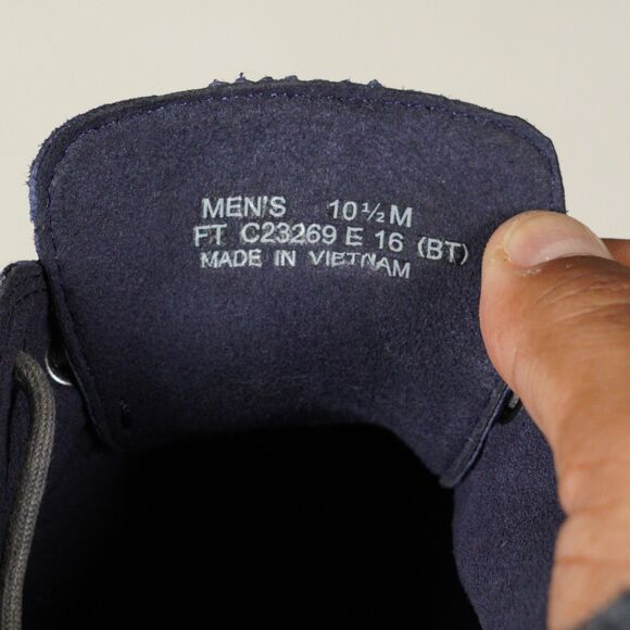 Cole Haan ZEROGRAND Wingtip Suede Oxford Shoes Mens 10.5 Blue Lace-Up Leather - Picture 2 of 13